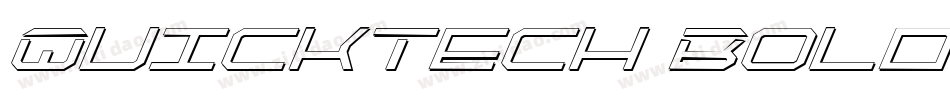 QuickTech Bold Italic字体转换 QuickTech Bold Italic字体转换